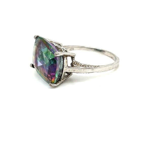 Stunning 925 Mystic Topaz Color Ring - Picture 5 of 10